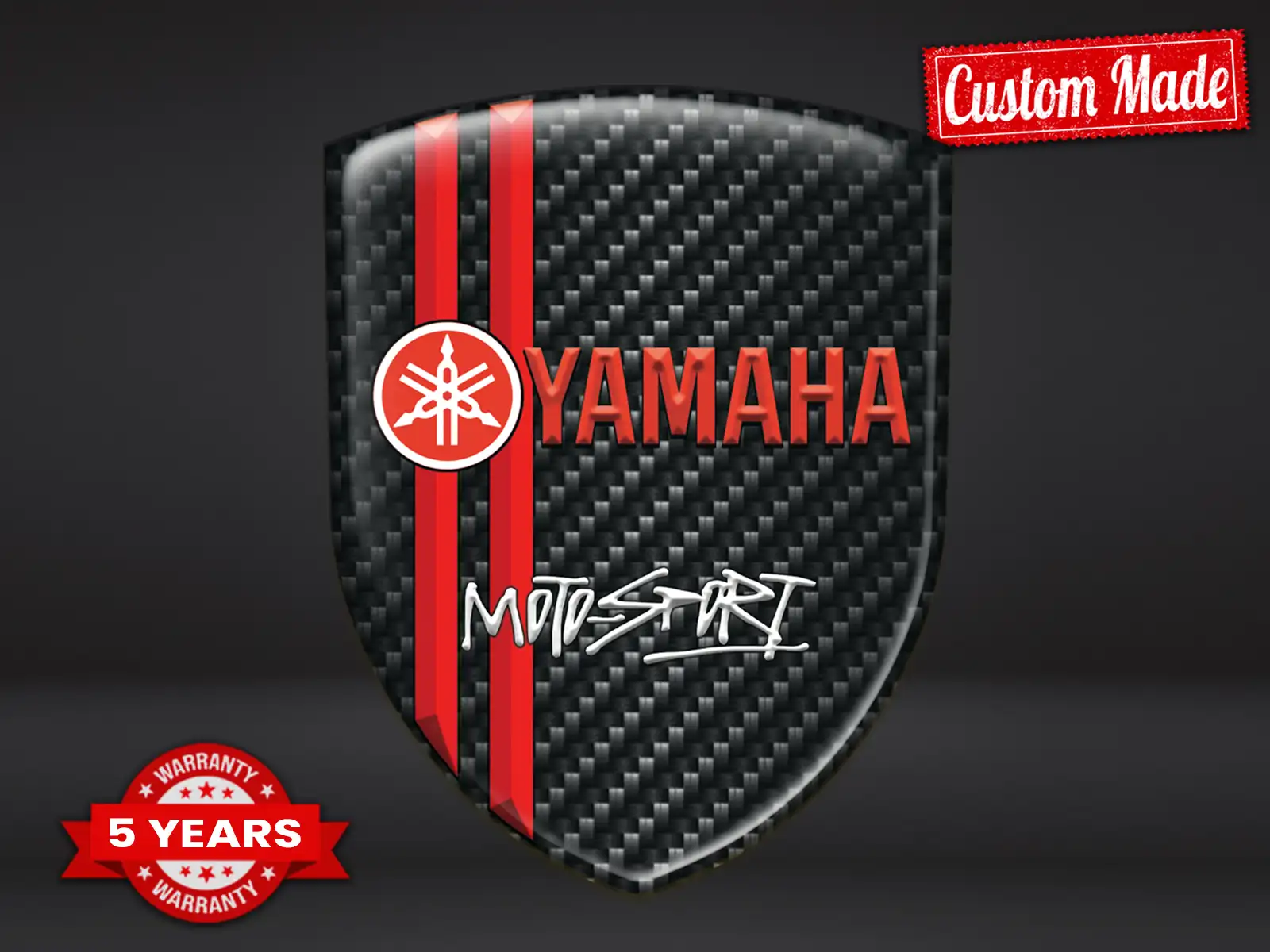 Yamaha Autocollants Silicone Finition Supérieure Dômes Élégants